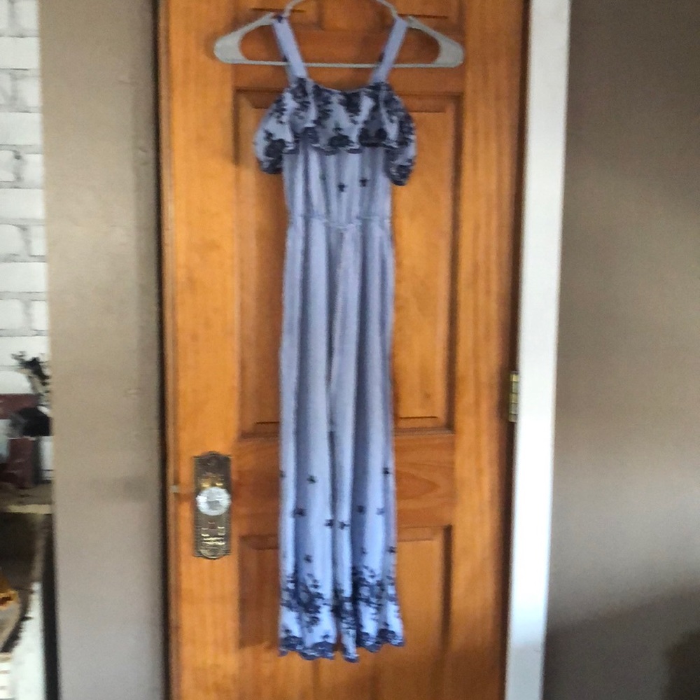 Girls striped jumpsuit